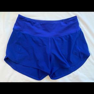 NWOT Lululemon Speed Up Shorts